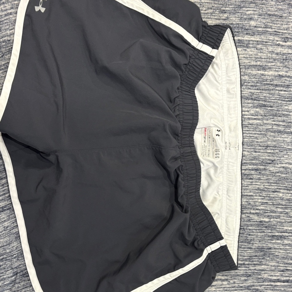 Under Armour Charcoal and White Training Shorts